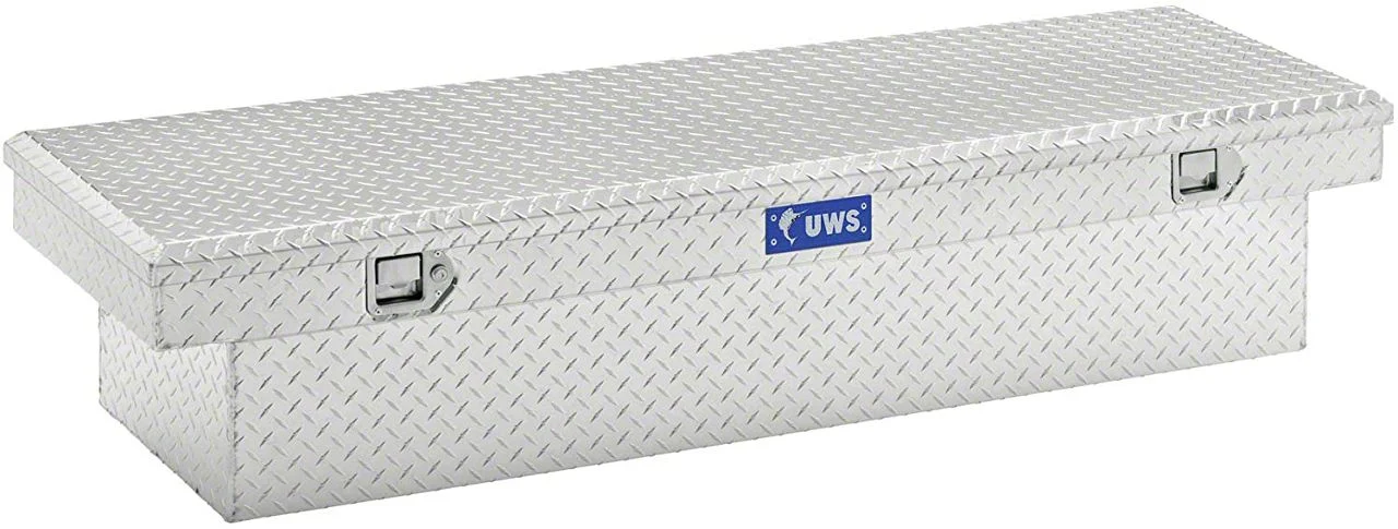 UWS 69-Inch Aluminum Crossover Tool Box; Bright (07-26 Silverado 2500 HD)