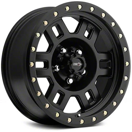 Manx Matte Black 6-Lug Wheel; 17x8.5; 0mm Offset (07-13 Sierra 1500)