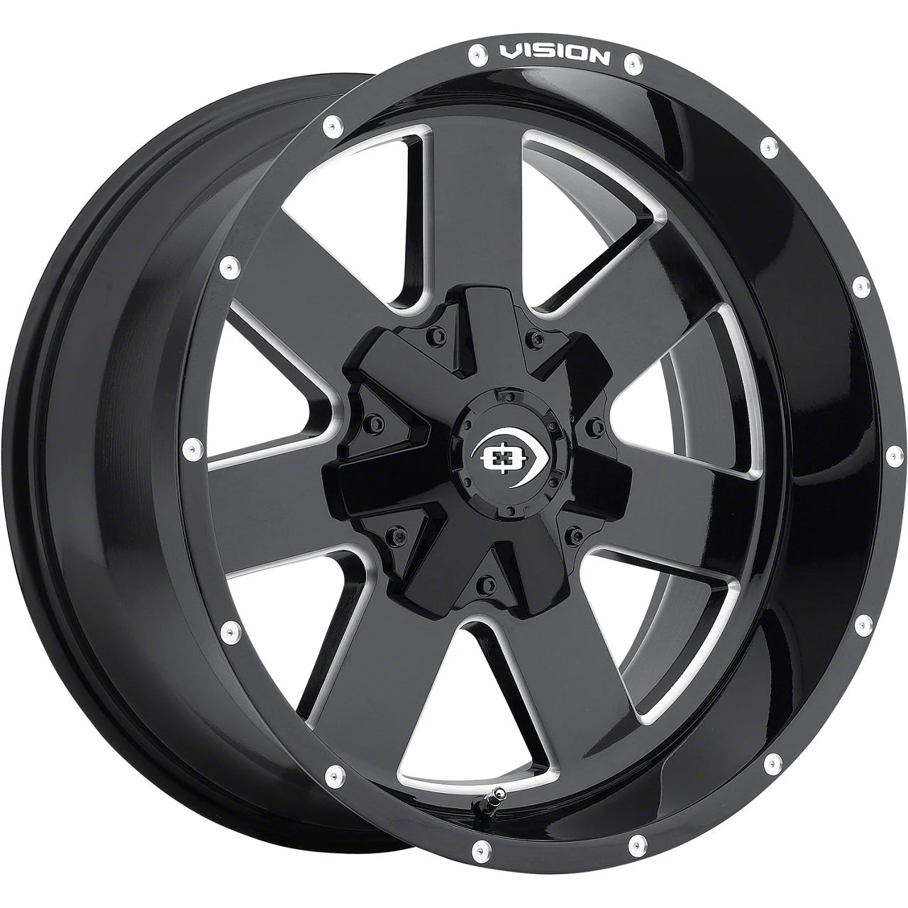 Arc Gloss Black Milled 6-Lug Wheel; 18x9; -12mm Offset (07-13 Silverado 1500)
