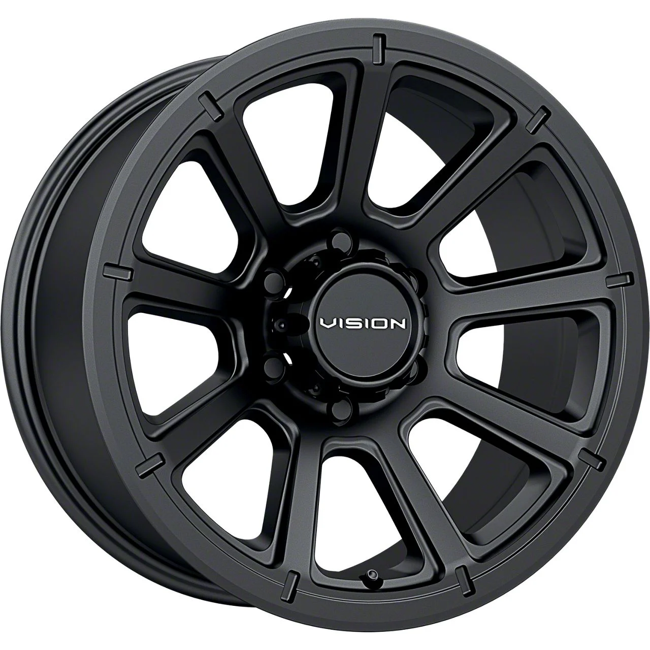 Turbine Matte Black 6-Lug Wheel; 18x9; 18mm Offset (15-20 F-150)