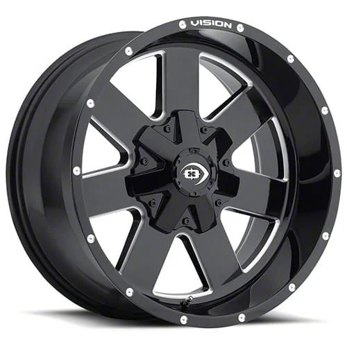 Arc Gloss Black Milled 6-Lug Wheel; 18x9; 12mm Offset (15-20 F-150)