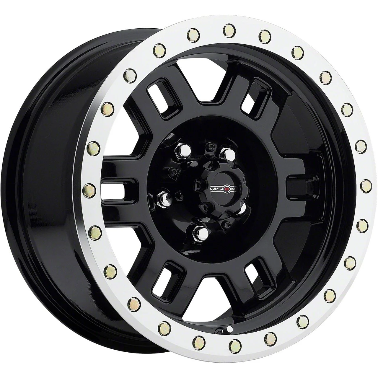 Manx Gloss Black Machined 6-Lug Wheel; 18x9; 18mm Offset (04-08 F-150)