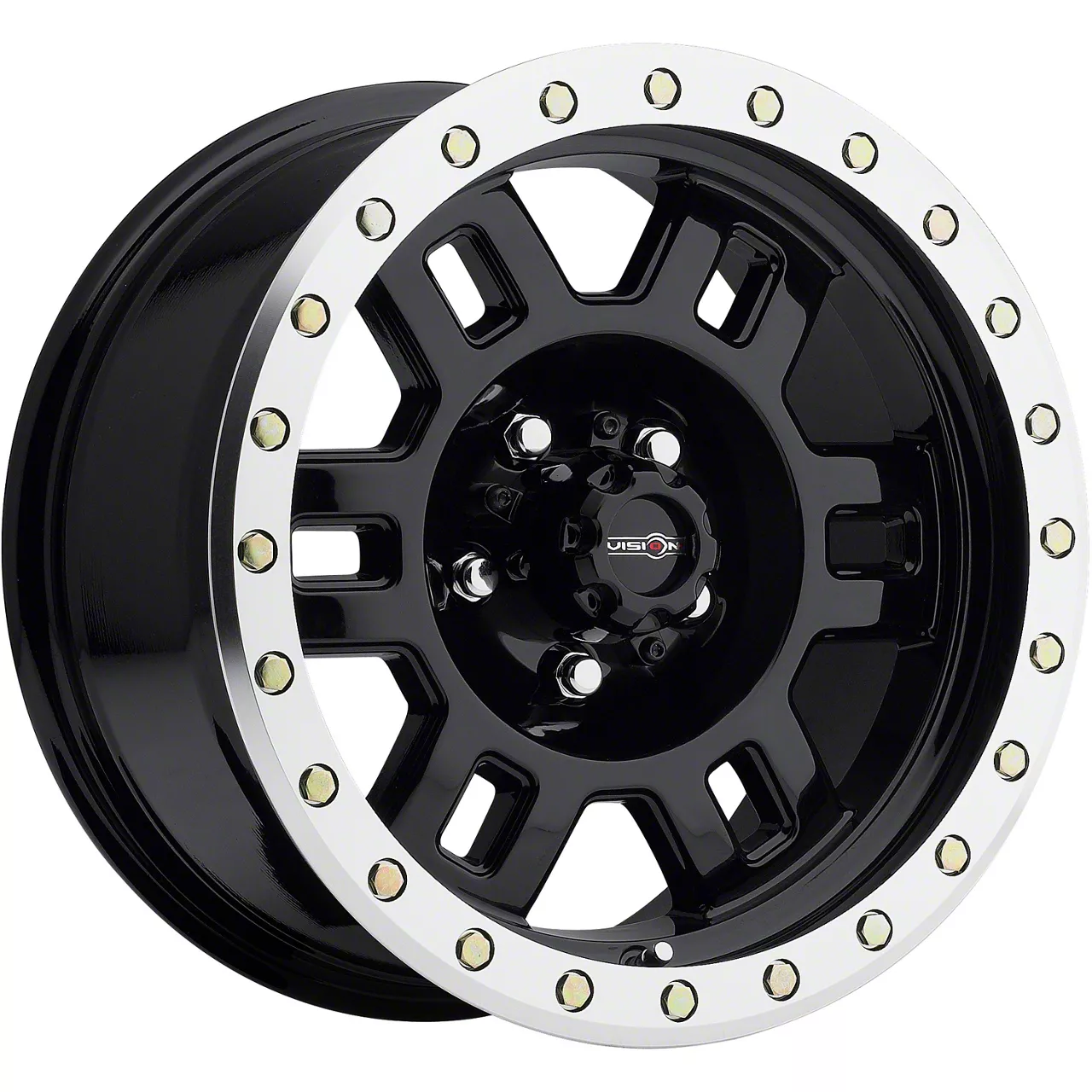 Manx Gloss Black Machined 6-Lug Wheel; 17x8.5; 0mm Offset (19-23 Ranger)