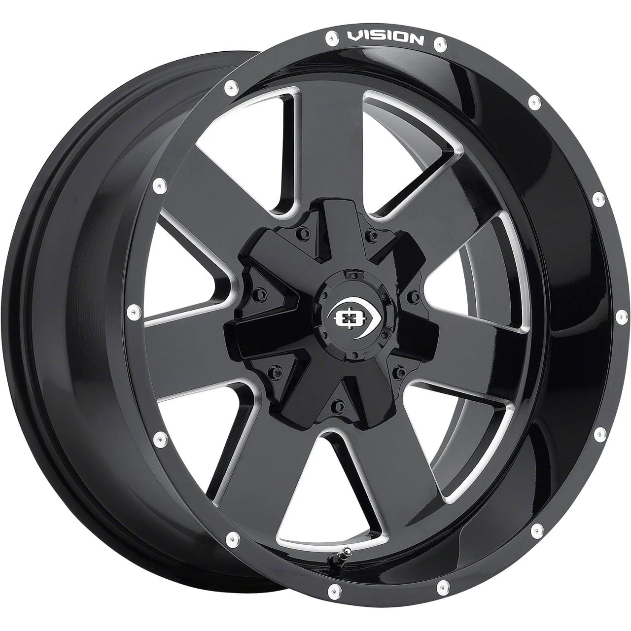 Arc Gloss Black Milled 6-Lug Wheel; 18x9; -12mm Offset (19-26 Silverado 1500)