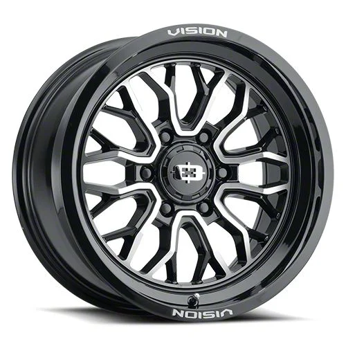 Riot Gloss Black Machined 8-Lug Wheel; 20x9; 12mm Offset (11-16 F-250 Super Duty)