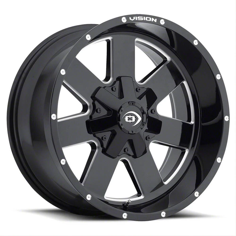 Arc Gloss Black Machined 8-Lug Wheel; 20x9; -12mm Offset (11-16 F-250 Super Duty)