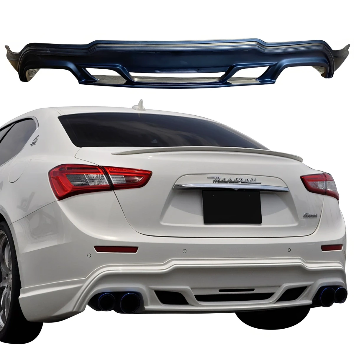 FRP WAL Rear Lip Valance > Maserati Ghibli 2013-2017 - 101577
