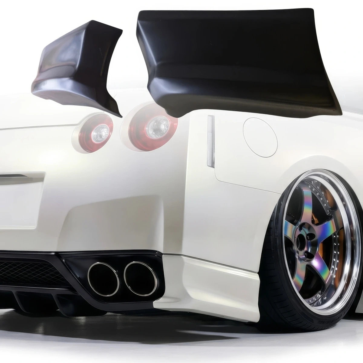 FRP CWE Rear Add-ons 2pc > Nissan GT-R GTR (R35) 2009-2012 - 102586