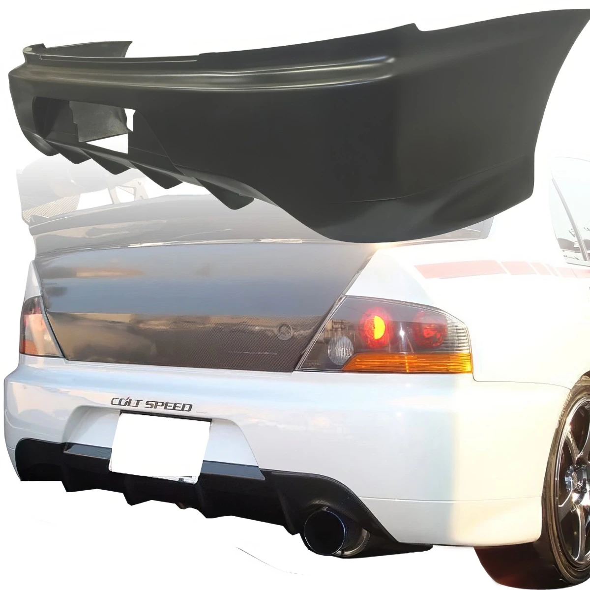 FRP VOLT Rear Bumper > Mitsubishi Evolution EVO8 EVO9 CT9A 2003-2006 - 102855
