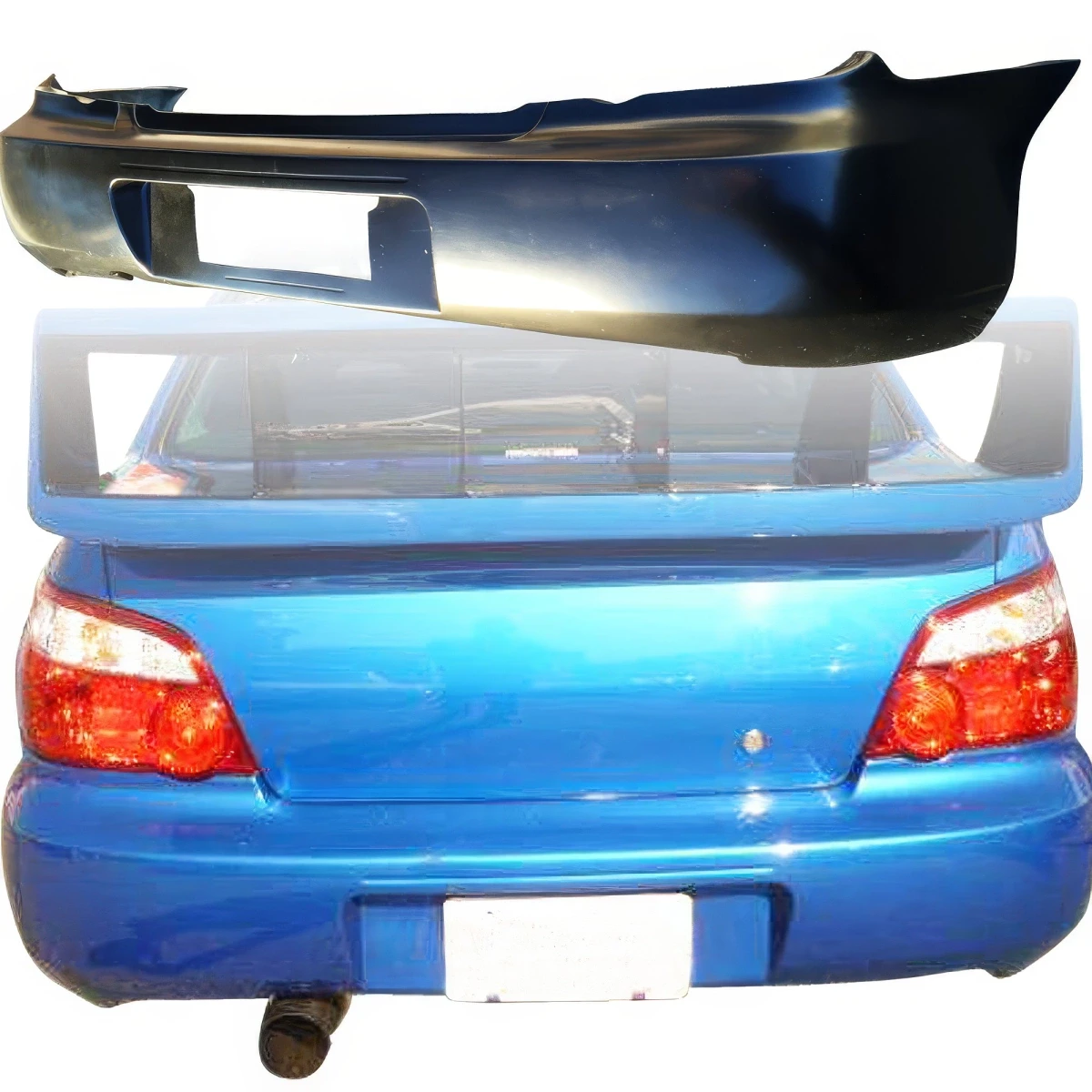 FRP LSPO WRC Rear Bumper > Subaru Impreza WRX 2004-2007 > 4dr Sedan - 102868