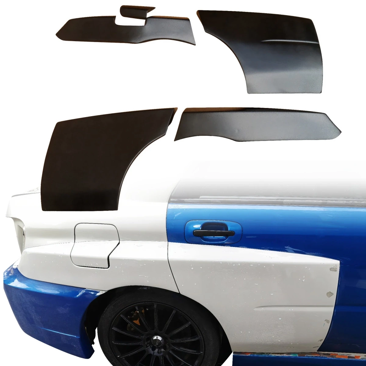 FRP LSPO WRC Wide Body Tapered Fender Flares (rear) 5pc > Subaru Impreza WRX 2002-2007 > 4dr Sedan - 102873