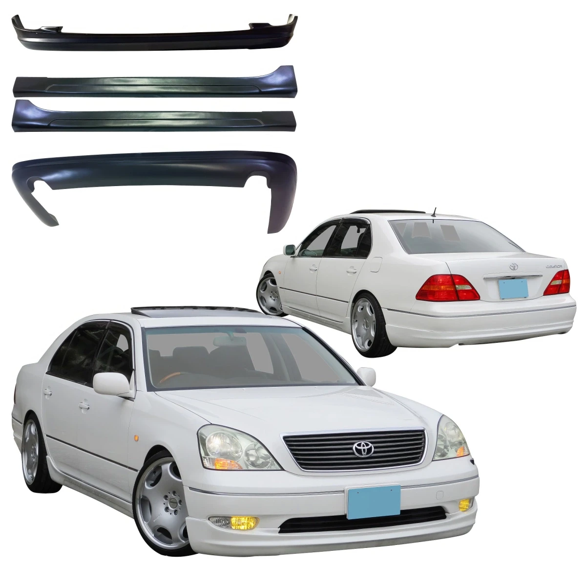 FRP WAL Body Kit 4pc > Lexus LS430 UCF30 2001-2003 - 105271