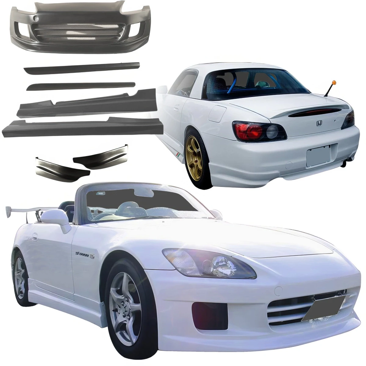 FRP GSPO Body Kit 7pc > Honda S2000 AP1 2000-2003 - 108323