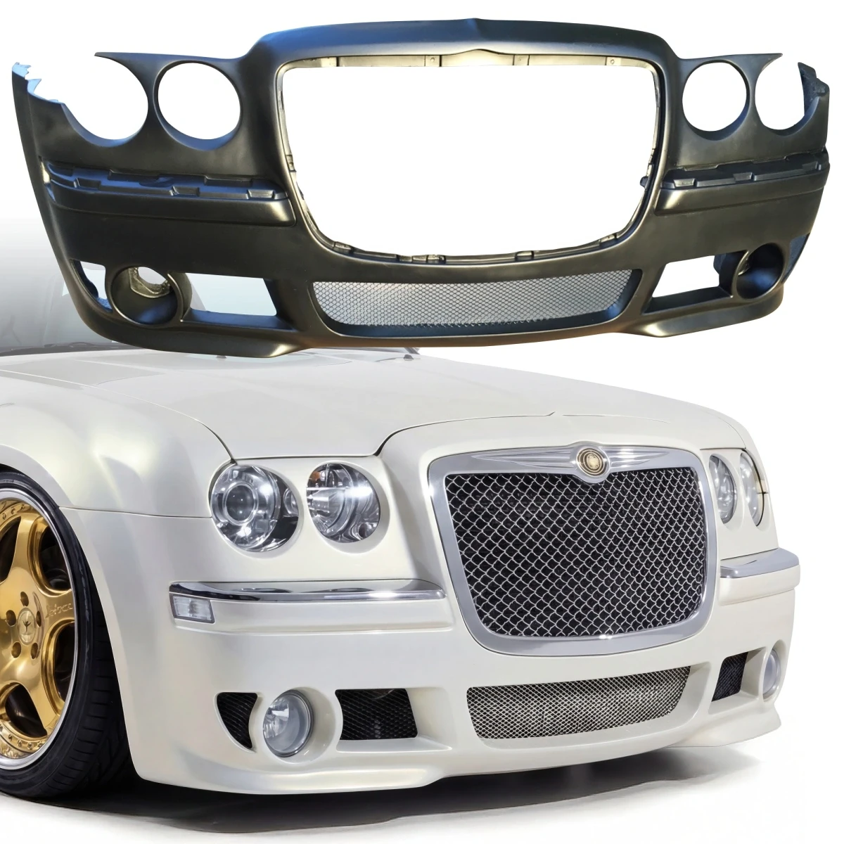 FRP BOME Front Bumper 1pc > Chrysler 300C 2005-2010 - 108334