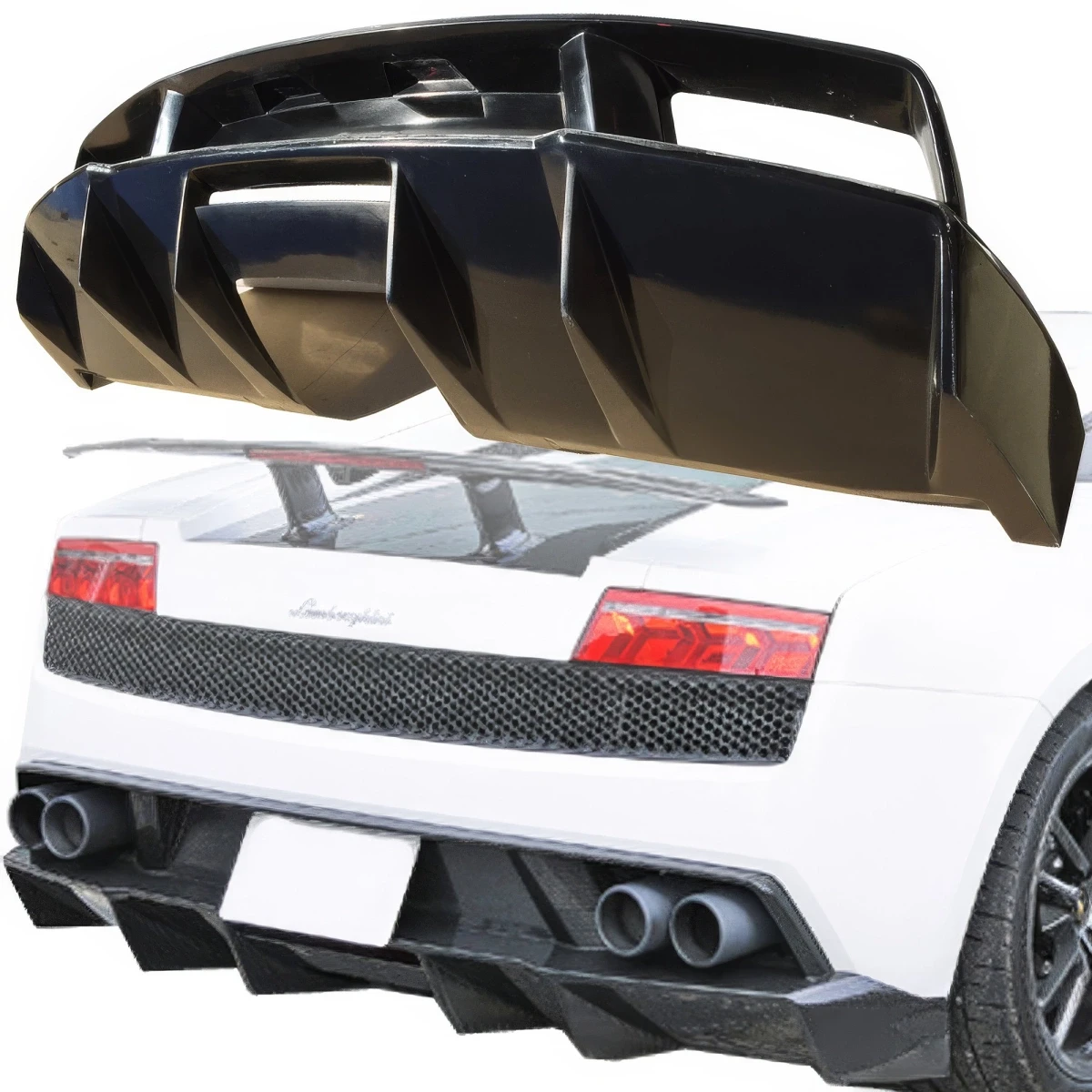 FRP LP540 LP550 SL Rear Diffuser > Lamborghini Gallardo 2009-2013 - 108340