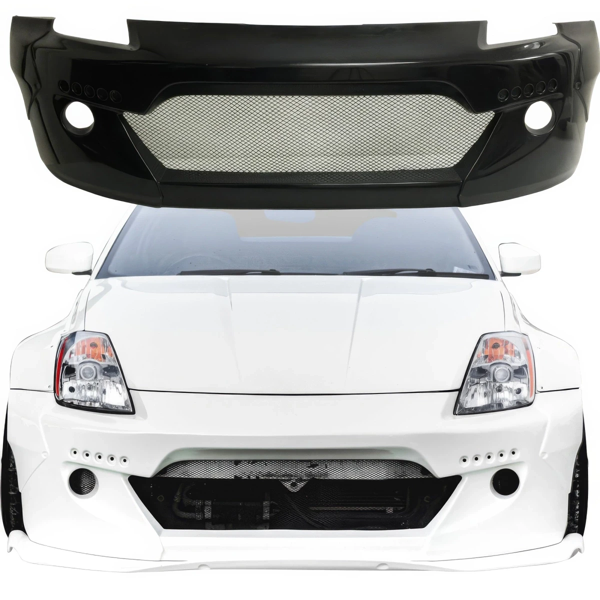 FRP TKYO Wide Body Front Bumper > Nissan 350Z (Z33) 2003-2008 - 108360