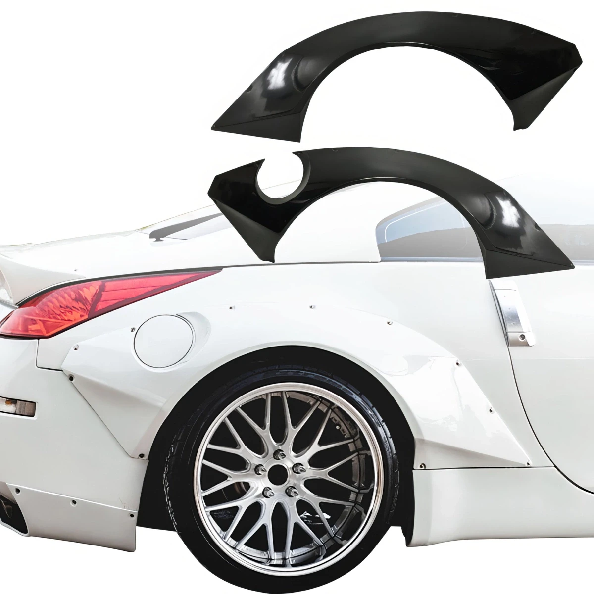 FRP TKYO Wide Body Fender Flares (rear) 2pc 80mm > Nissan 350Z (Z33) 2003-2008 - 108363