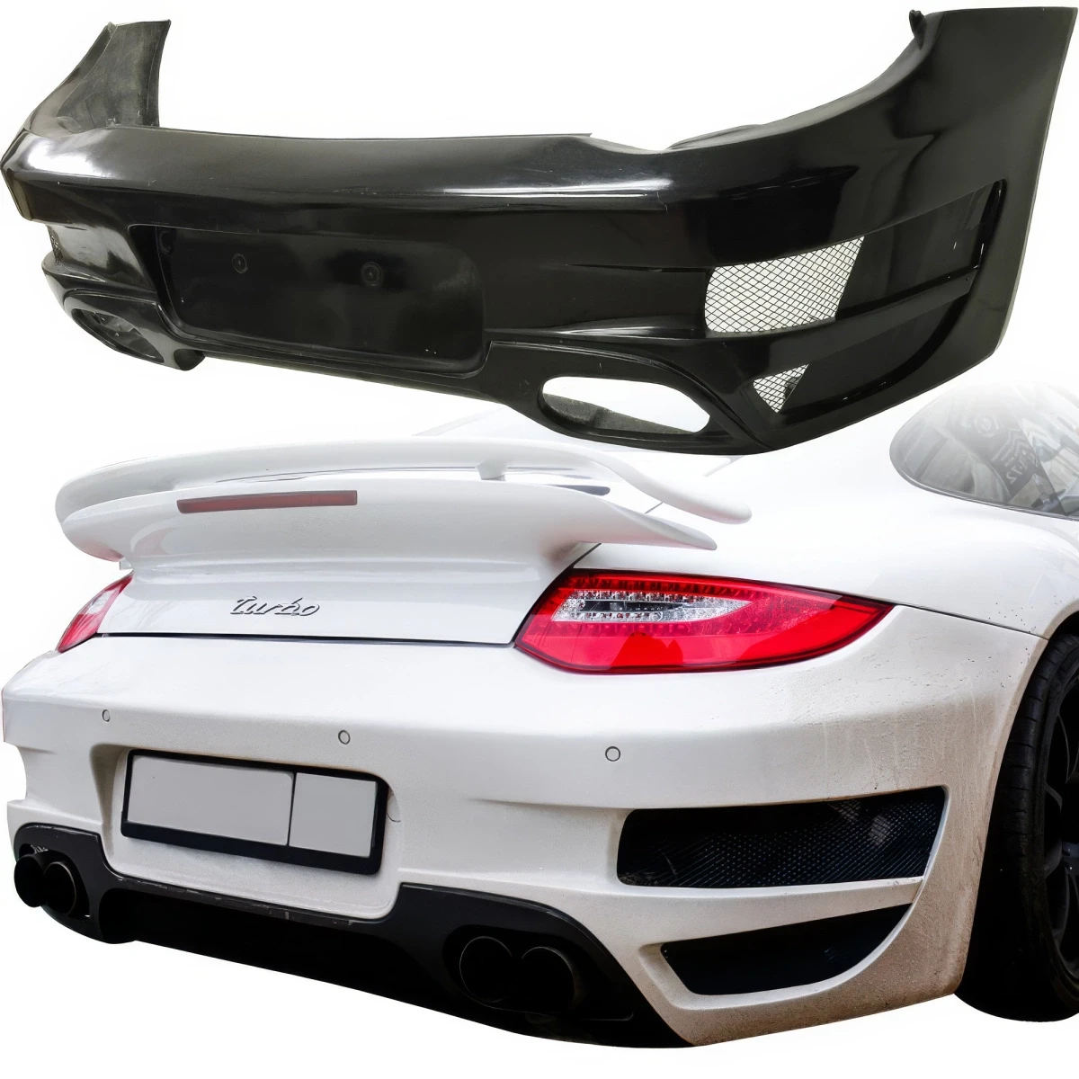 FRP TART GT Rear Bumper 1pc > Porsche 911 Turbo (997) 2009-2012 - 108388