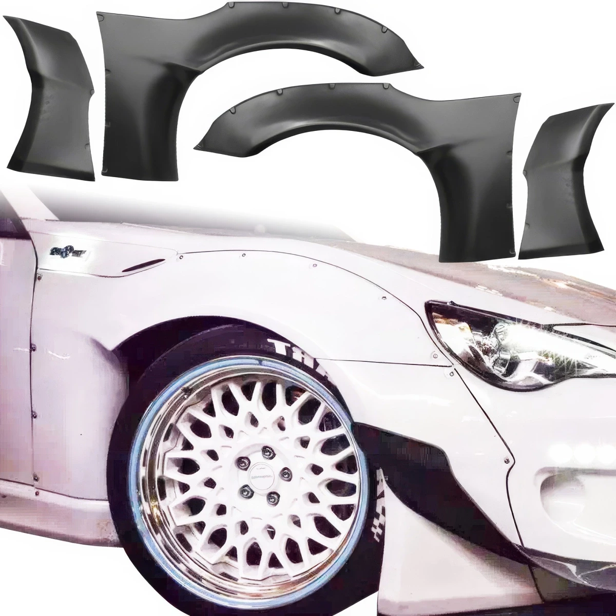 FRP TKYO v2 Wide Body Fender Flares (front) 4pc 45mm > Scion FR-S 2013-2016 - 108453
