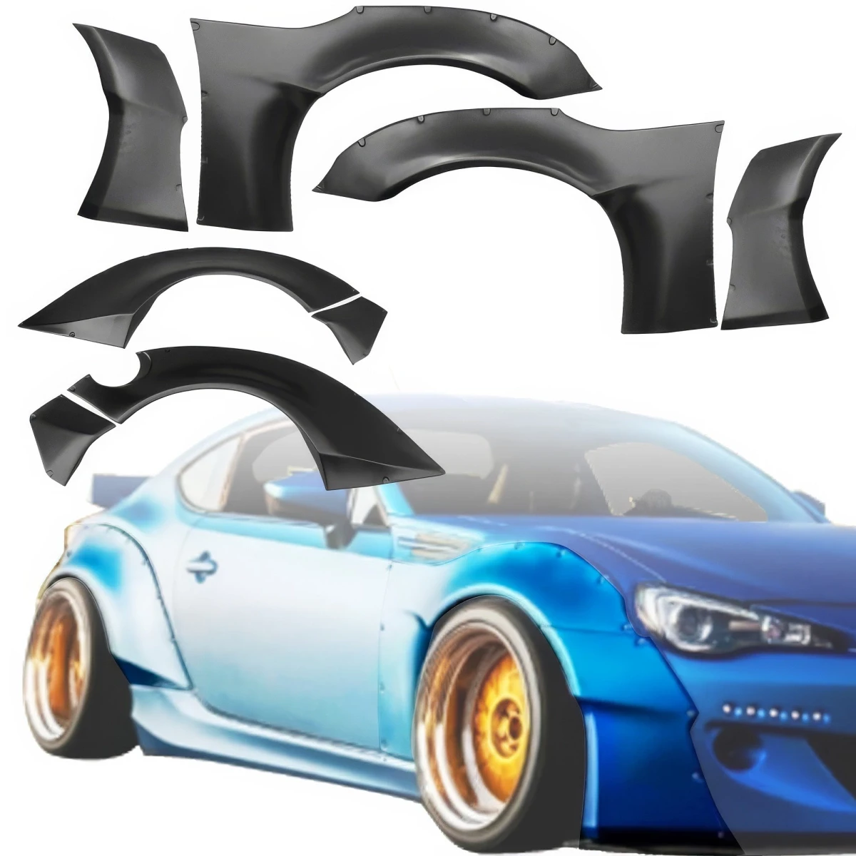 FRP TKYO v2 Wide Body Fender Set Kit > Subaru BRZ (ZN6) 2013-2021 - 108523