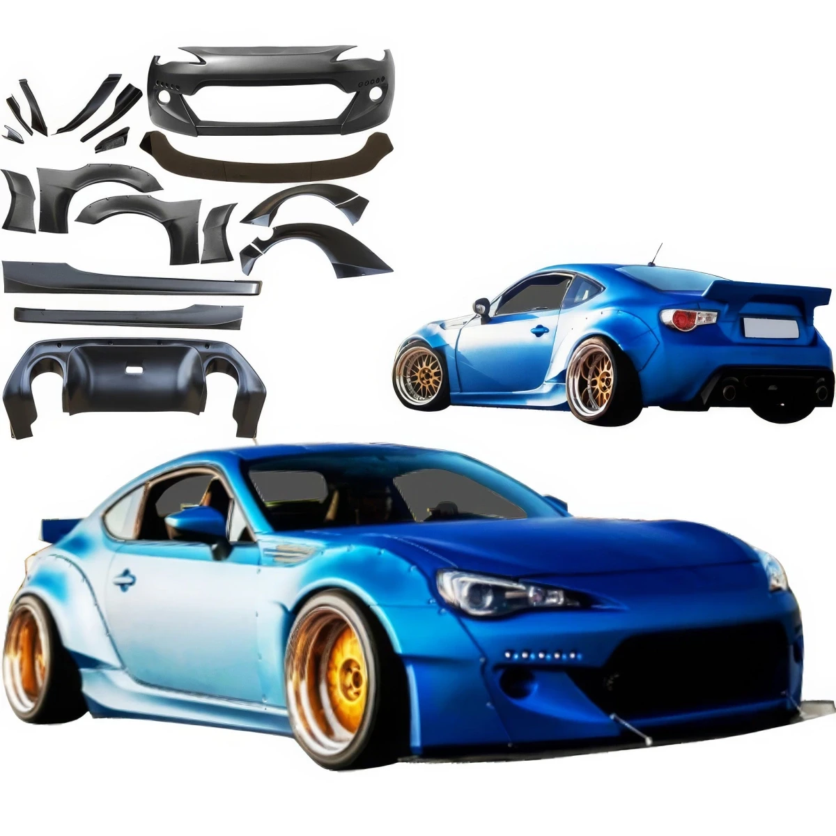 FRP TKYO v2 Wide Body Kit 19pc > Subaru BRZ (ZN6) 2013-2021 - 108551