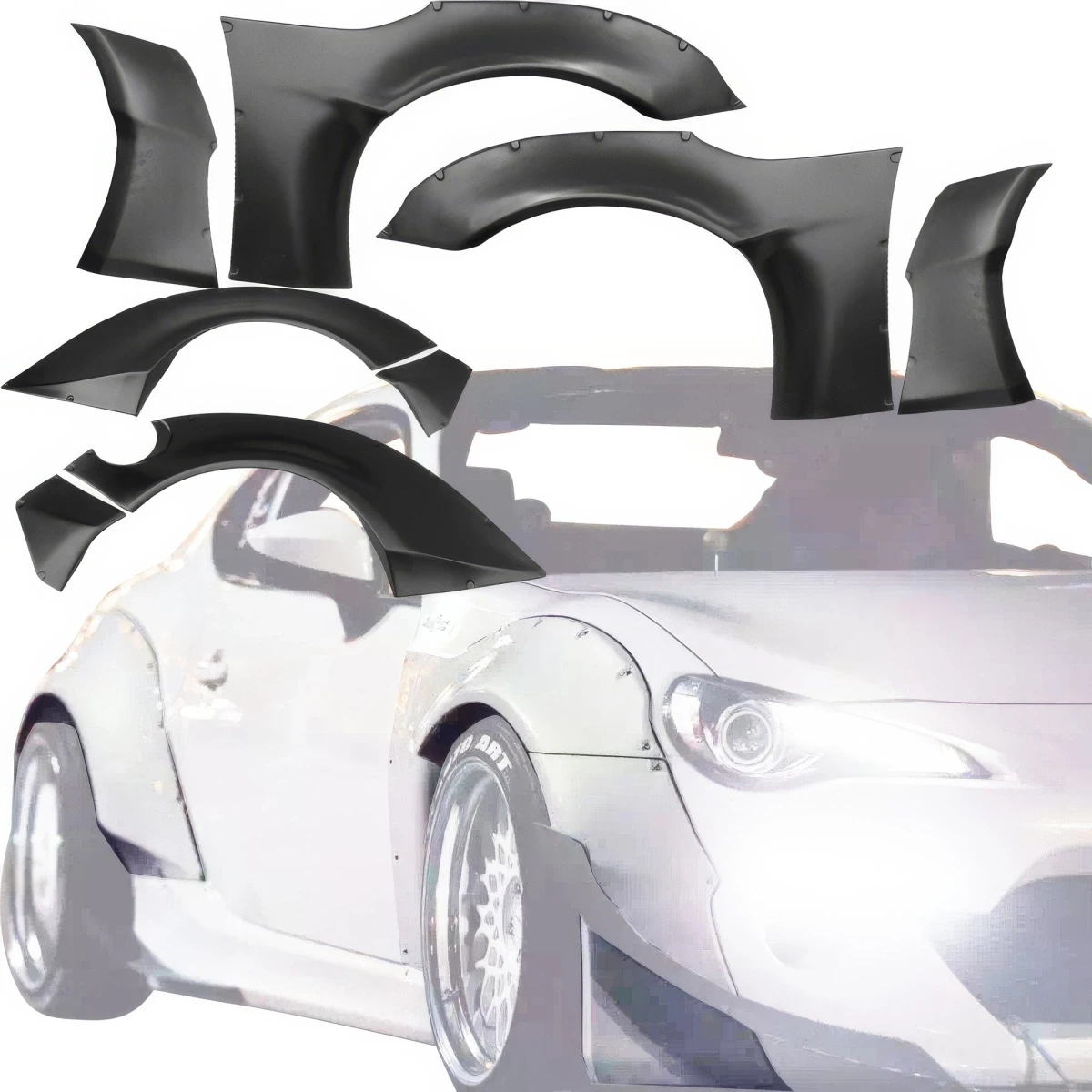 FRP TKYO v2 Wide Body Fender Set Kit > Scion FR-S 2013-2016 - 108554