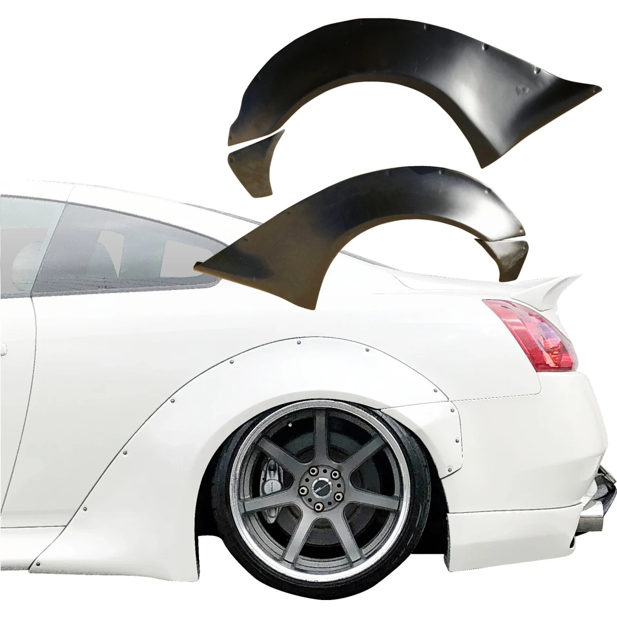 FRP LBPE Wide Body Fender Flares (rear) 4pc > Infiniti G37 Coupe 2008-2015 > 2dr Coupe - 108575