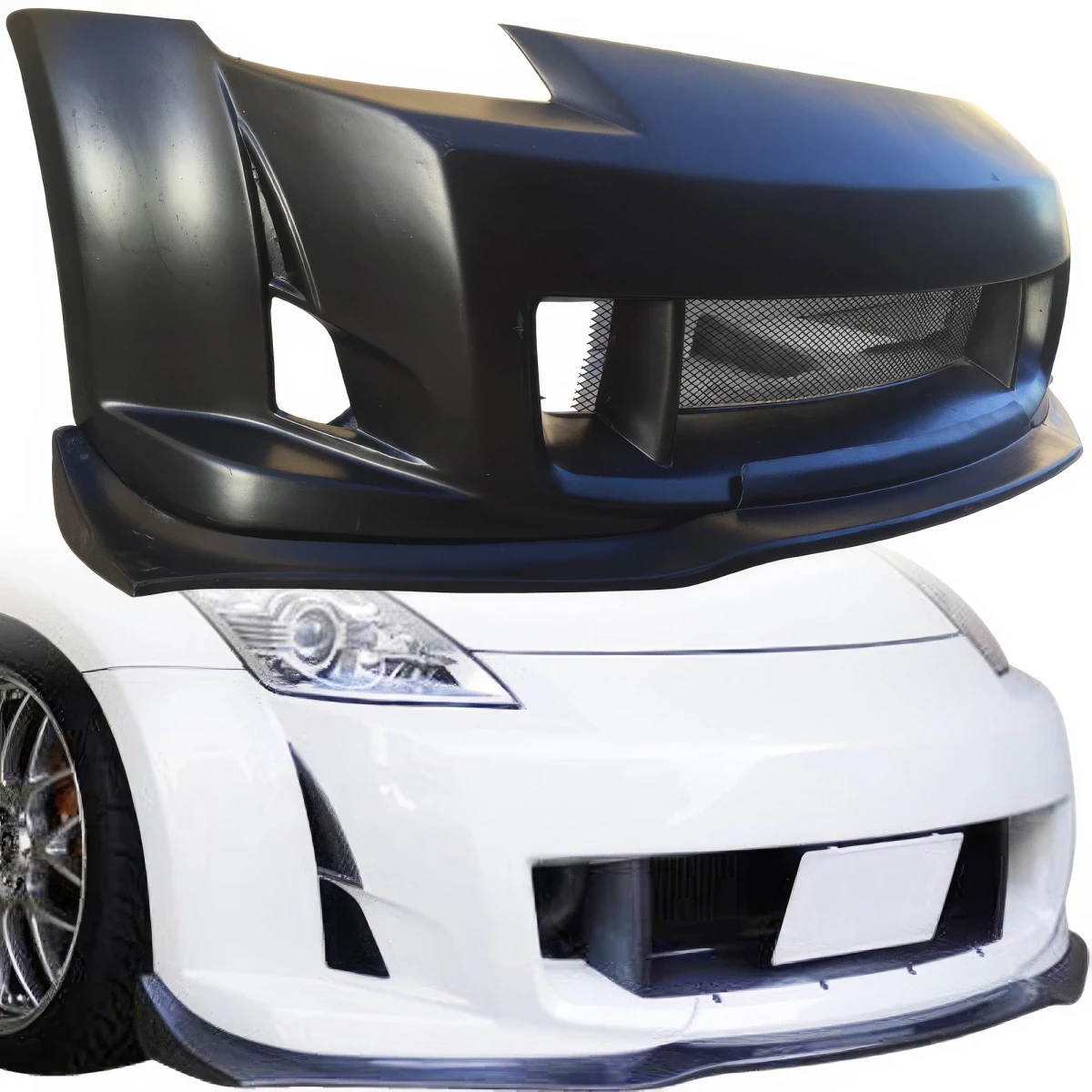 FRP AMU Front Bumper with Diffuser Kit > Nissan 350Z (Z33) 2003-2008 - 108581