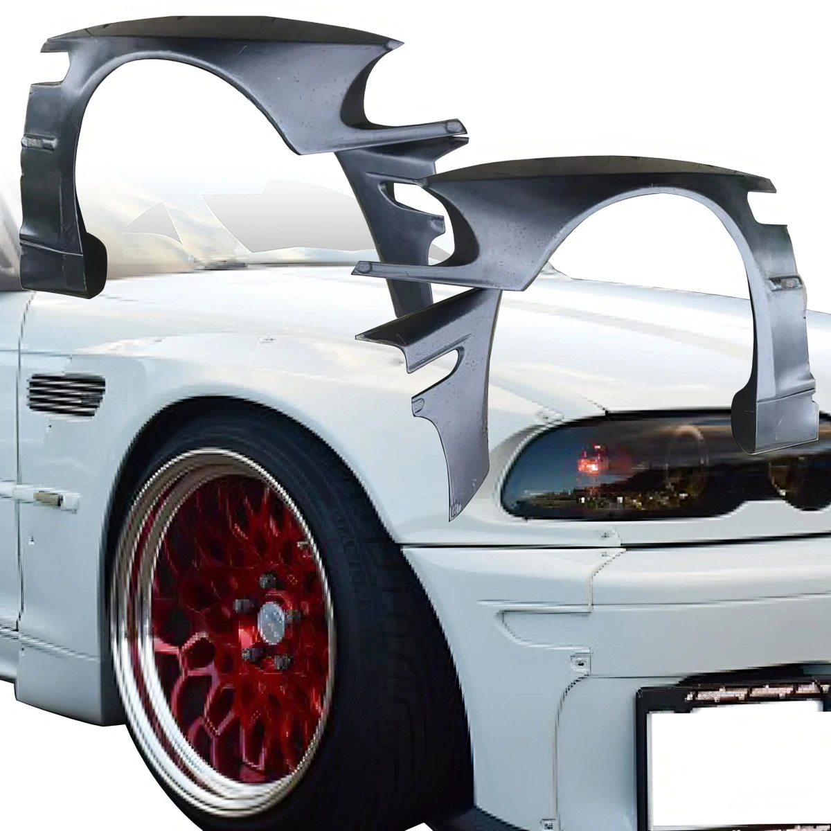 FRP TKYO Wide Body Fender Flares (front) 4pc 20mm > BMW M3 (E46) 2002-2005 > 2dr Coupe - 108583