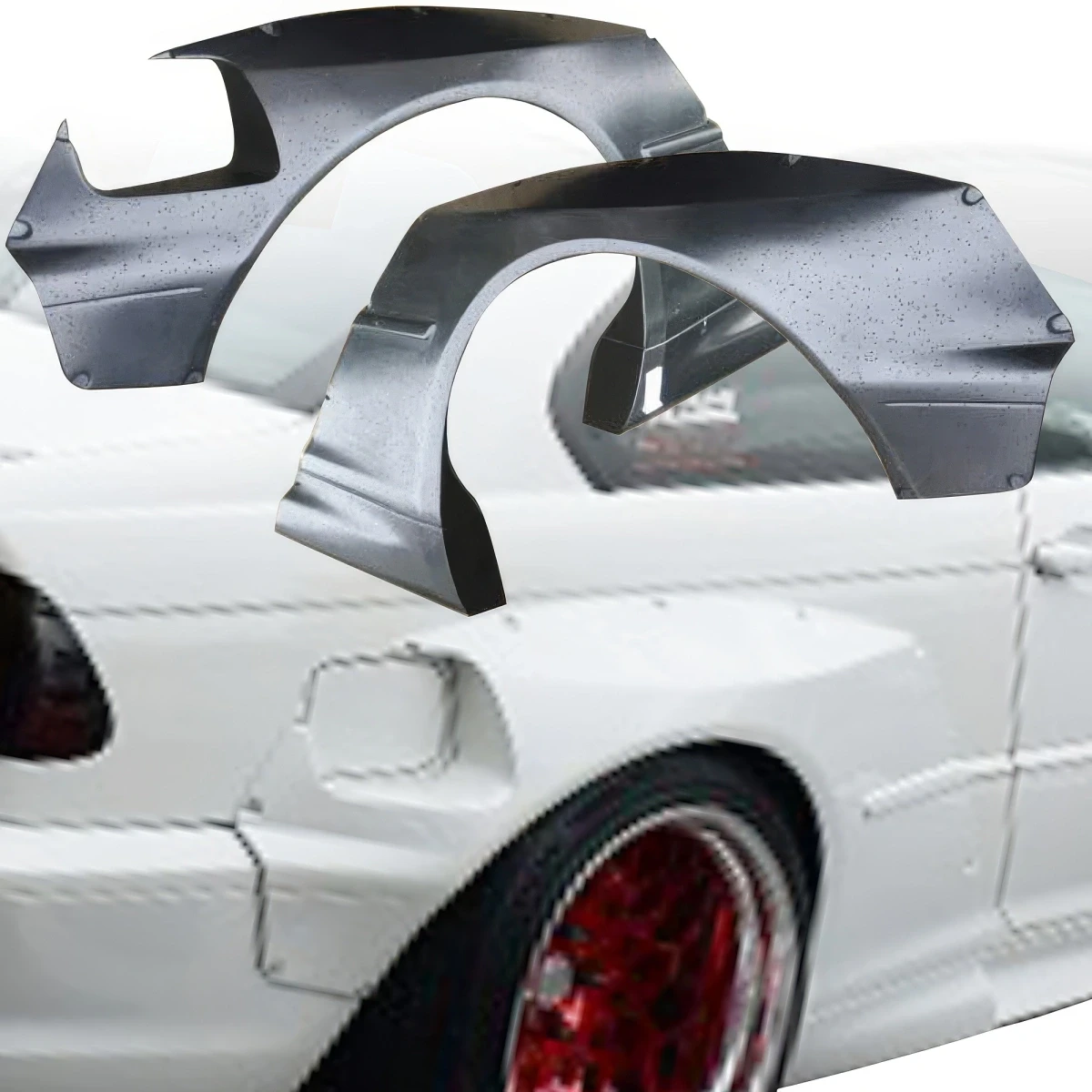 VSaero FRP TKYO Wide Body Fender Flares (rear) 60mm for BMW M3 E46 2002-2005