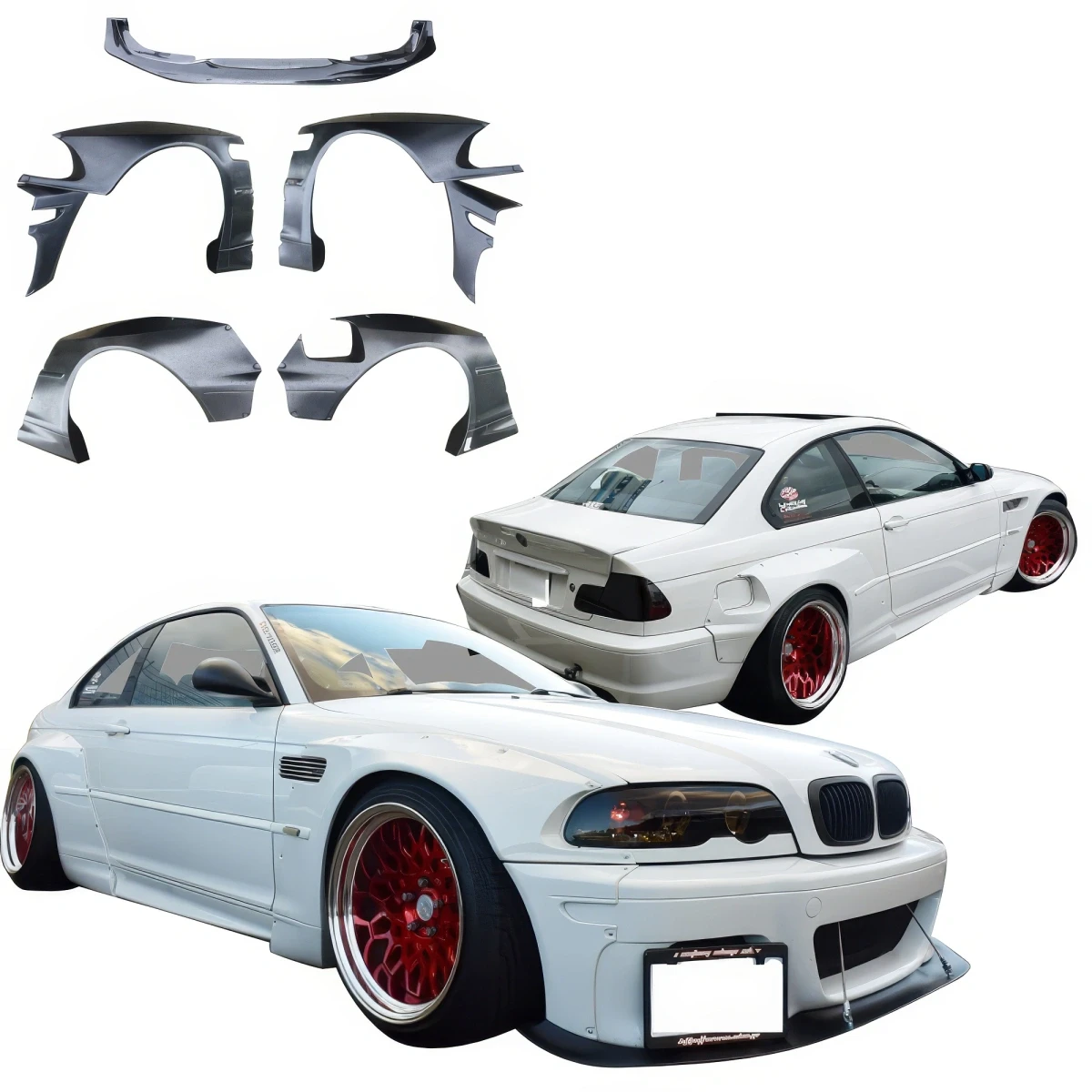 FRP TKYO Wide Body Kit 7pc > BMW M3 (E46) 2002-2005 > 2dr Coupe - 108585