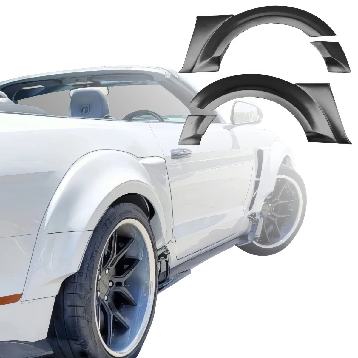 FRP KTOT Wide Body Fender Flares (rear) > Ford Mustang 2015-2020 - 108592