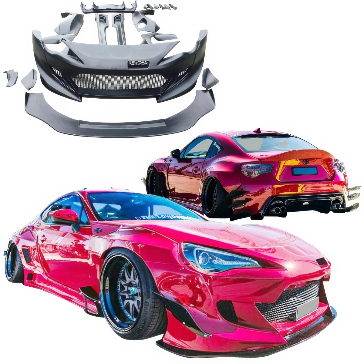 FRP TKYO v3 Wide Body Kit 17pc > Scion FR-S 2013-2016 - 108623