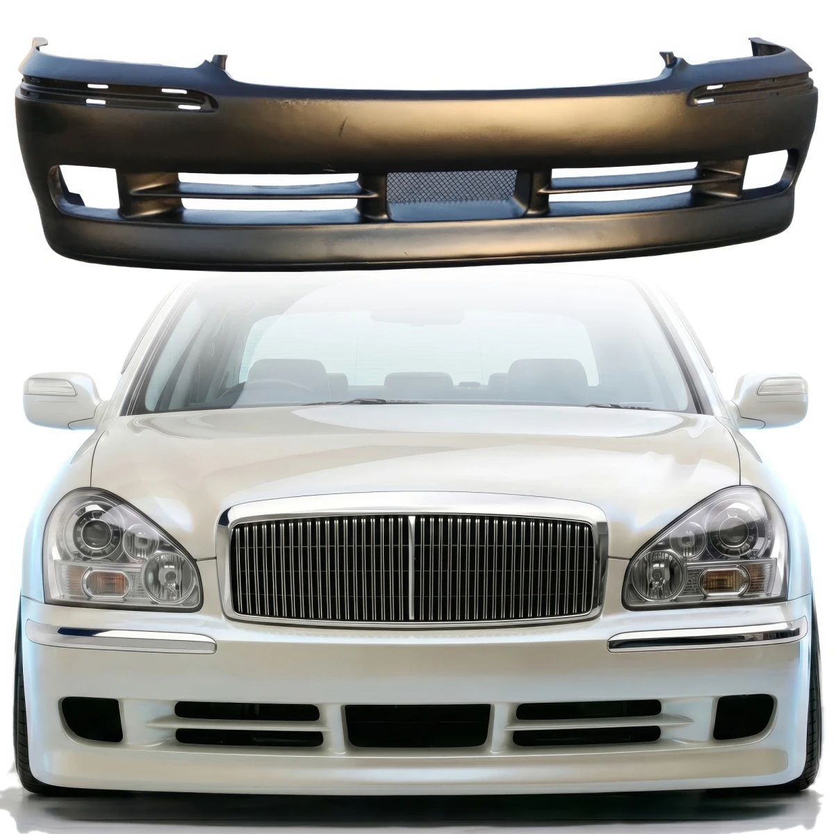 FRP JPRO Front Bumper 3pc > Nissan President PGF50 2003-2010 - 108677