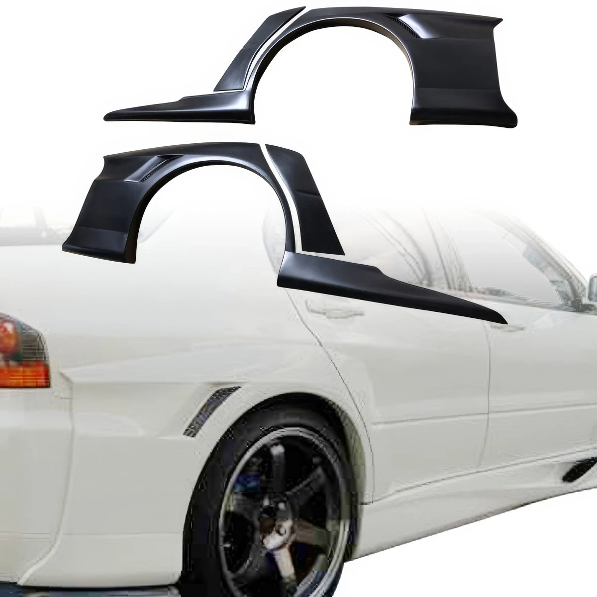 FRP VOLT Wide Body Fenders (rear) 4pc > Mitsubishi Evolution EVO8 EVO9 CT9A 2003-2006 - 108688