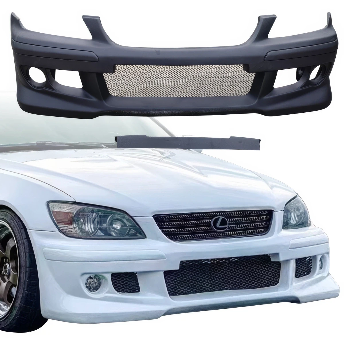 FRP HKES Front Bumper > Lexus IS300 SXE10 2000-2005 - 108694