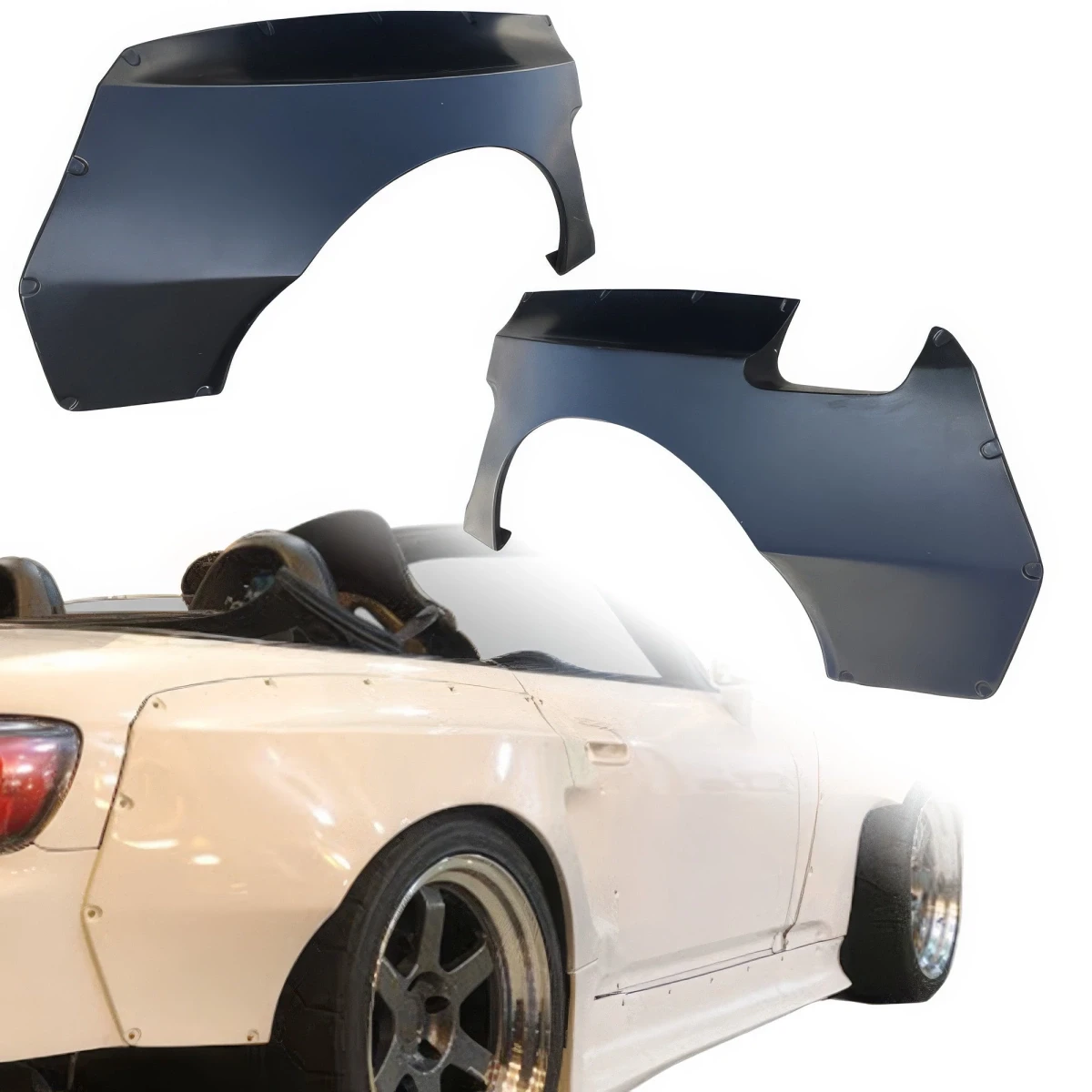FRP TKYO Wide Body Fender Flares (rear) 75mm > Honda S2000 AP1 2000-2009 - 108709