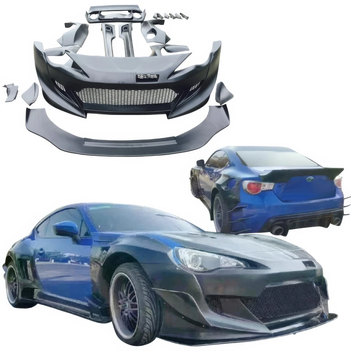 FRP TKYO v3 Wide Body Kit w Wing 18pc > Scion FR-S 2013-2016 - 108738