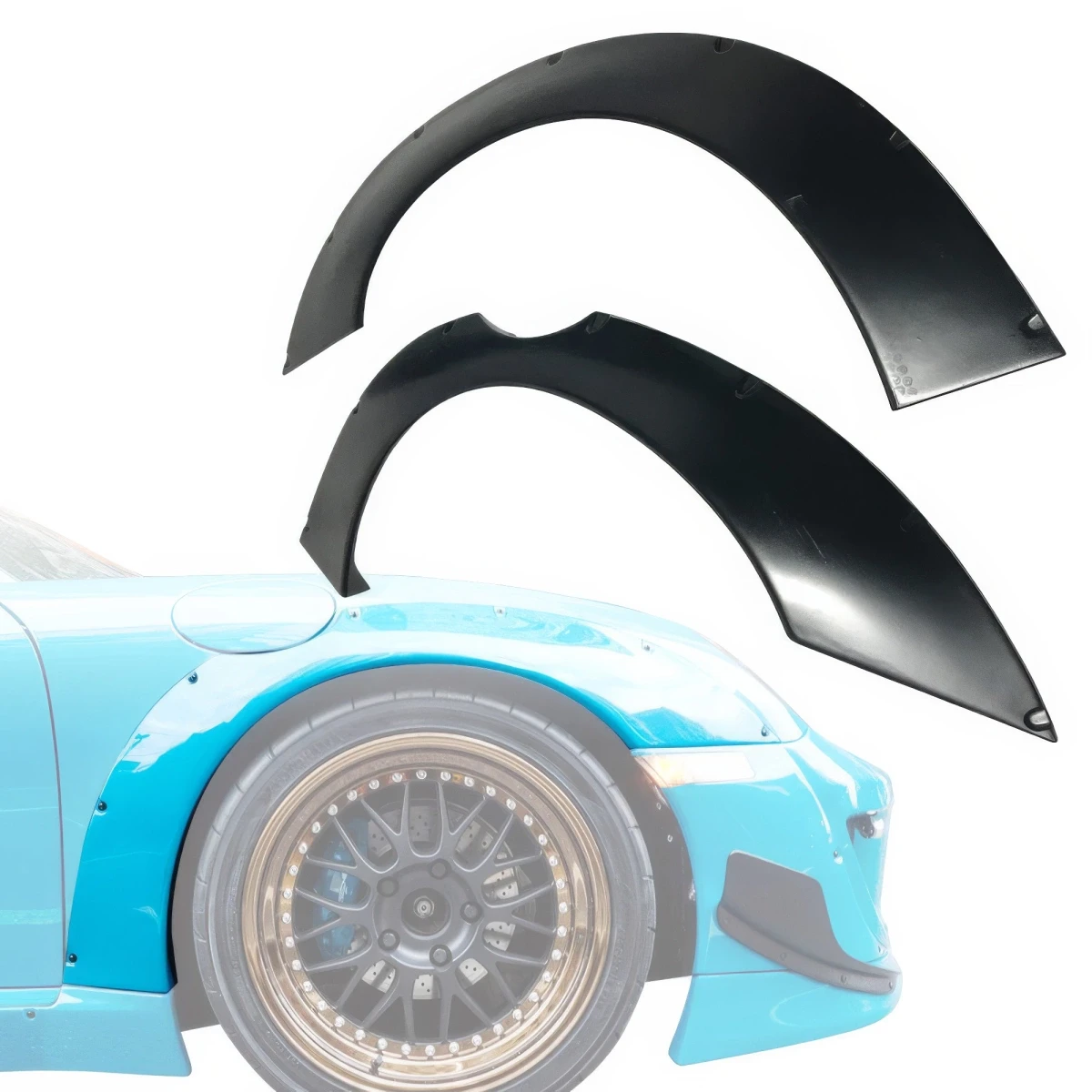 FRP TKYO v1 Wide Body Fender Flares (front) 50mm > Porsche Cayman (987) 2006-2008 - 108960