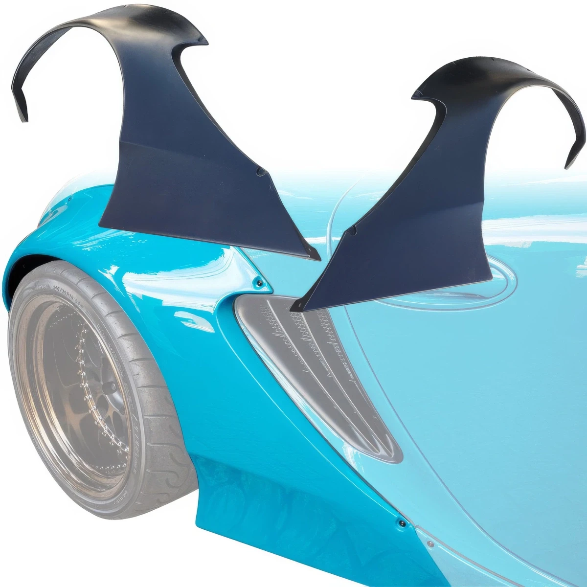 FRP TKYO v1 Wide Body Fender Flares (rear) 100mm > Porsche Cayman (987) 2006-2008 - 108962