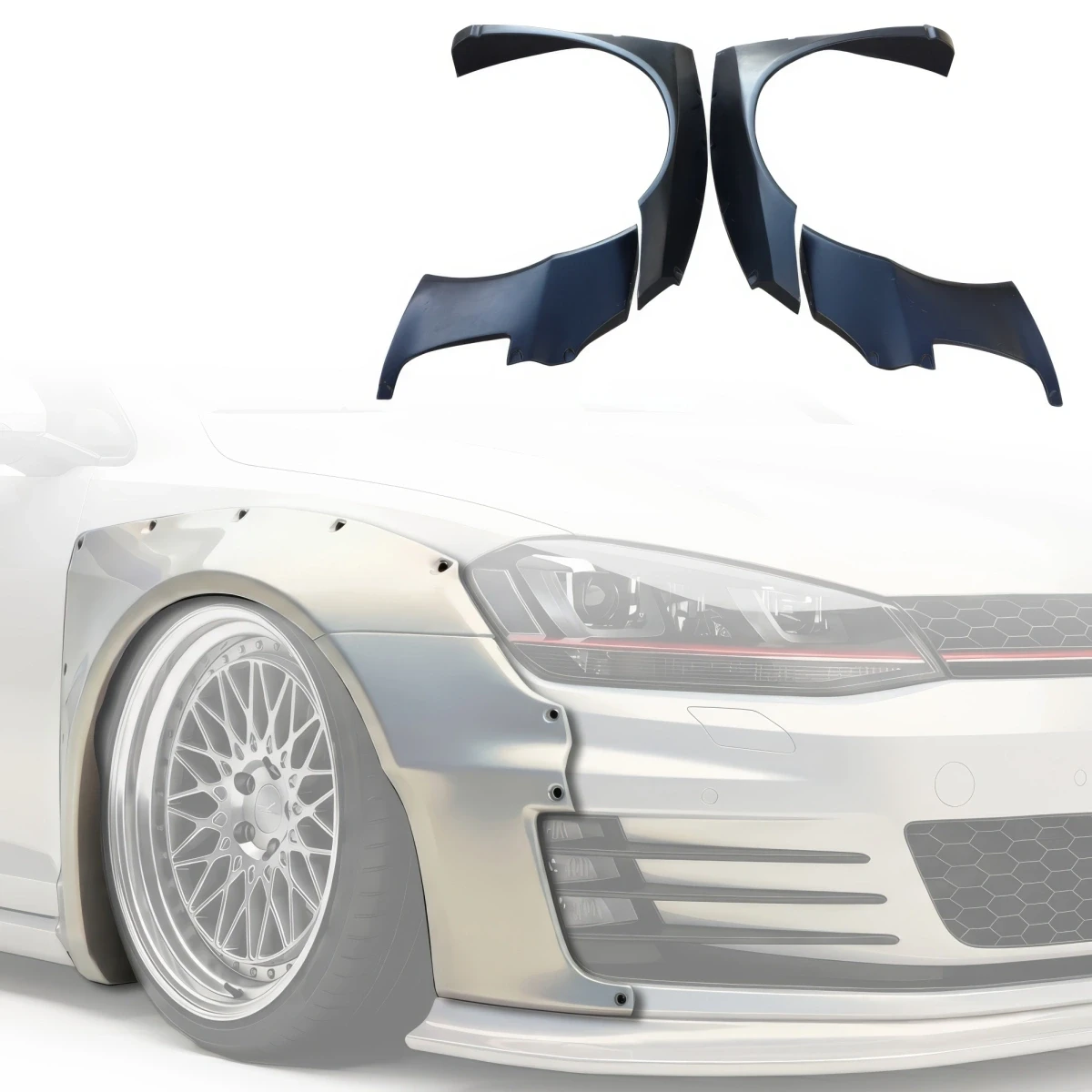 FRP TKYO Wide Body Flares (front) 4pc 45mm > Volkswagen Golf MK7 2015-2018 > 2dr - 108966