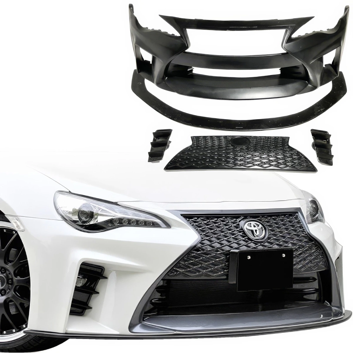 FRP AG GT-F Front Bumper w Grille 5pc > Scion FR-S 2013-2016 - 109038