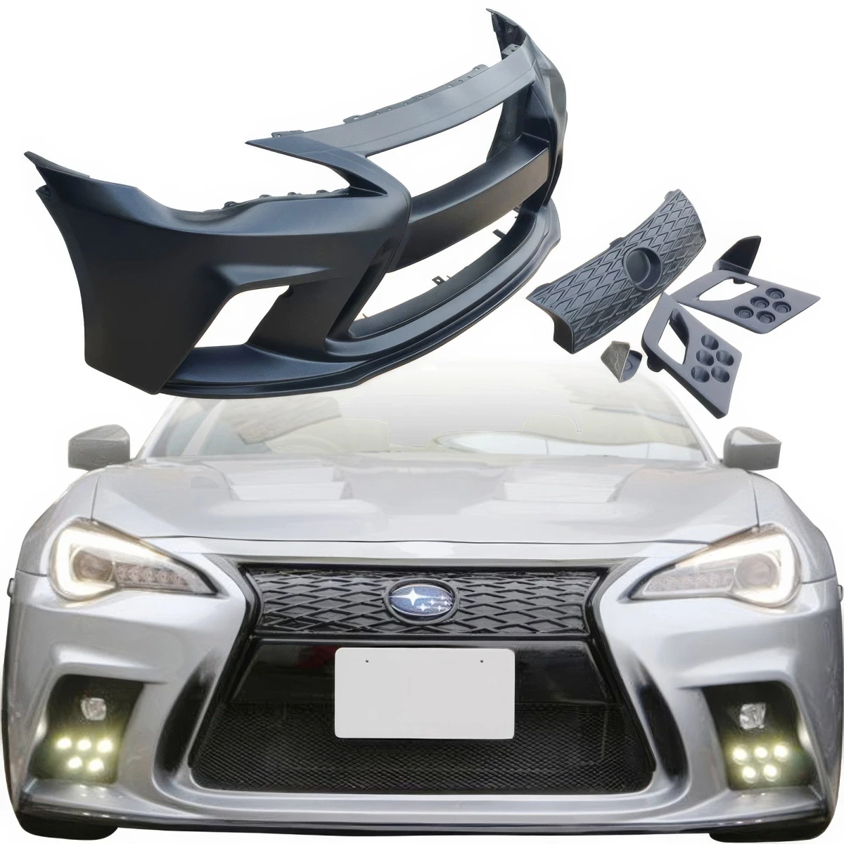 FRP AG LF-S Front Bumper w Grille 5pc > Subaru BRZ 2013-2021 - 109039