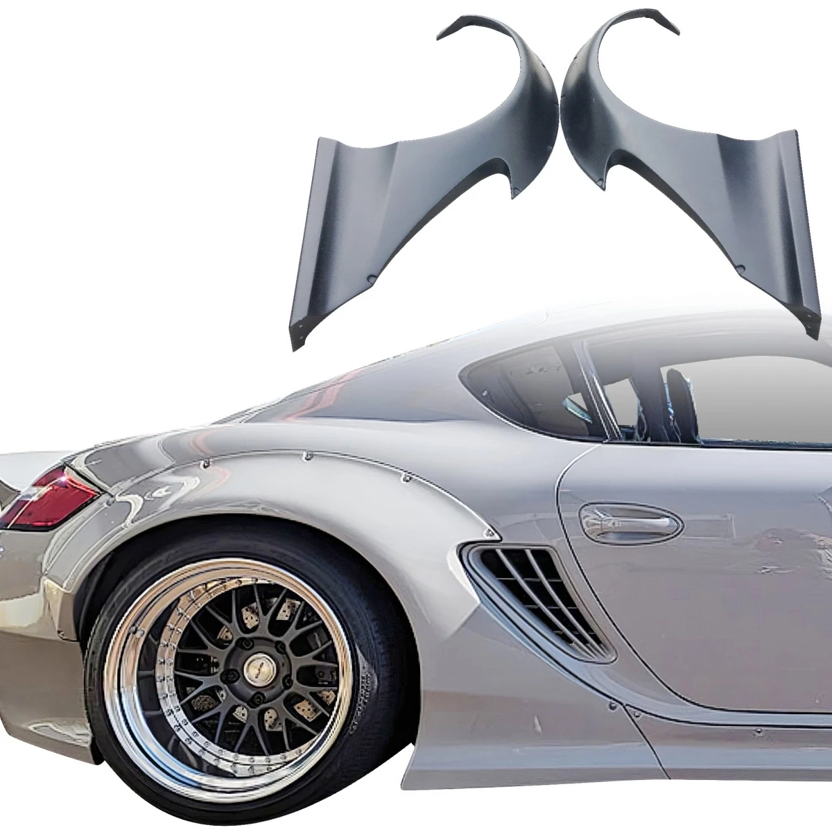 FRP TKYO v2 Wide Body Fender Flares (rear) 100mm > Porsche Cayman (987) 2006-2008 - 109078