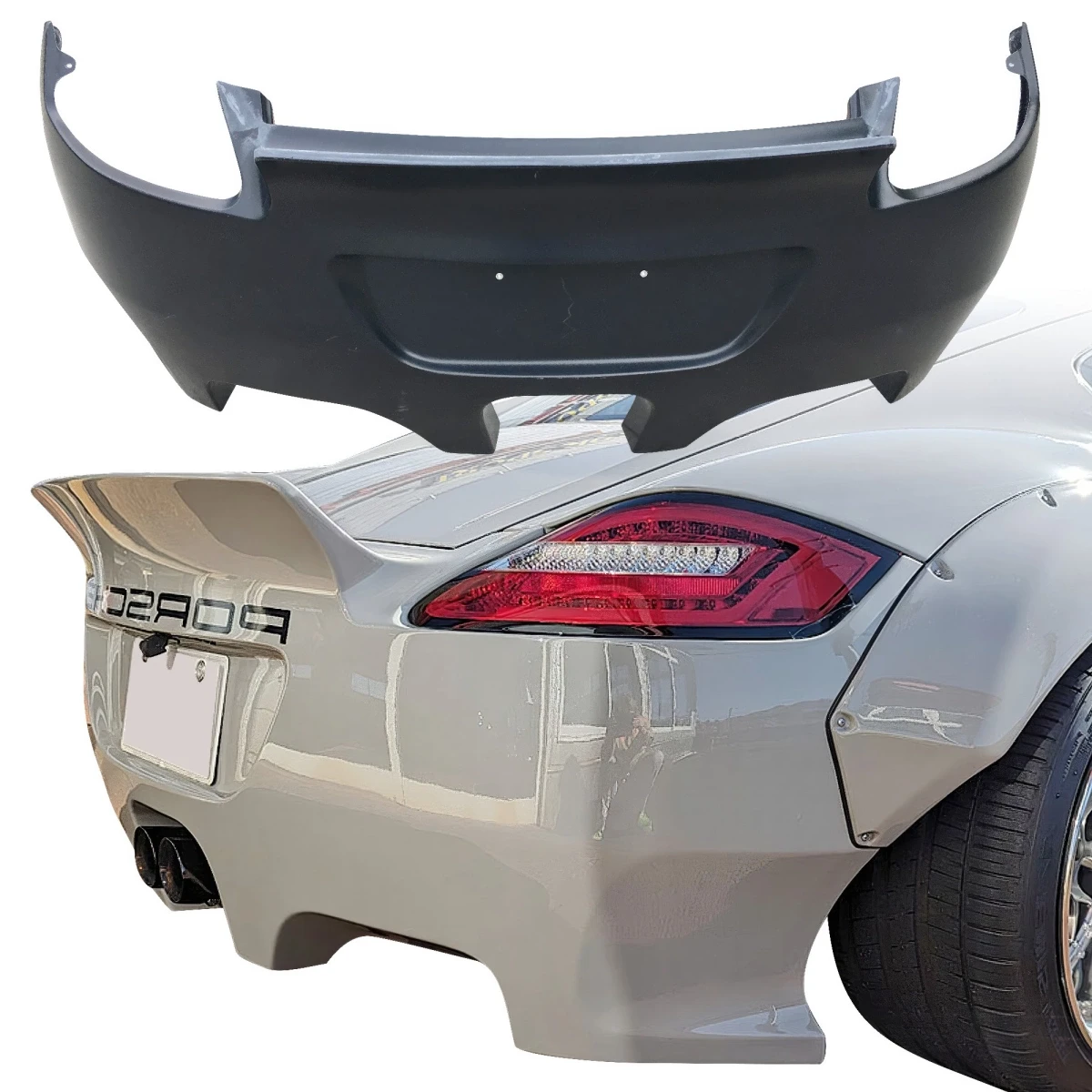 FRP TKYO v2 Wide Body Rear Bumper > Porsche Cayman (987) 2006-2008 - 109079