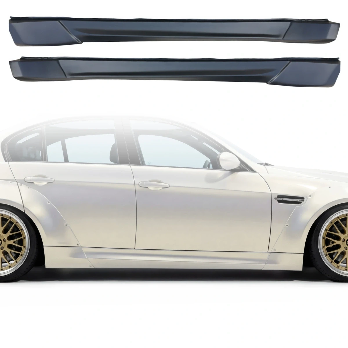 FRP TKYO Wide Body Side Skirts > BMW 328i 335i (E90) 2009-2011 > 4dr - 109097
