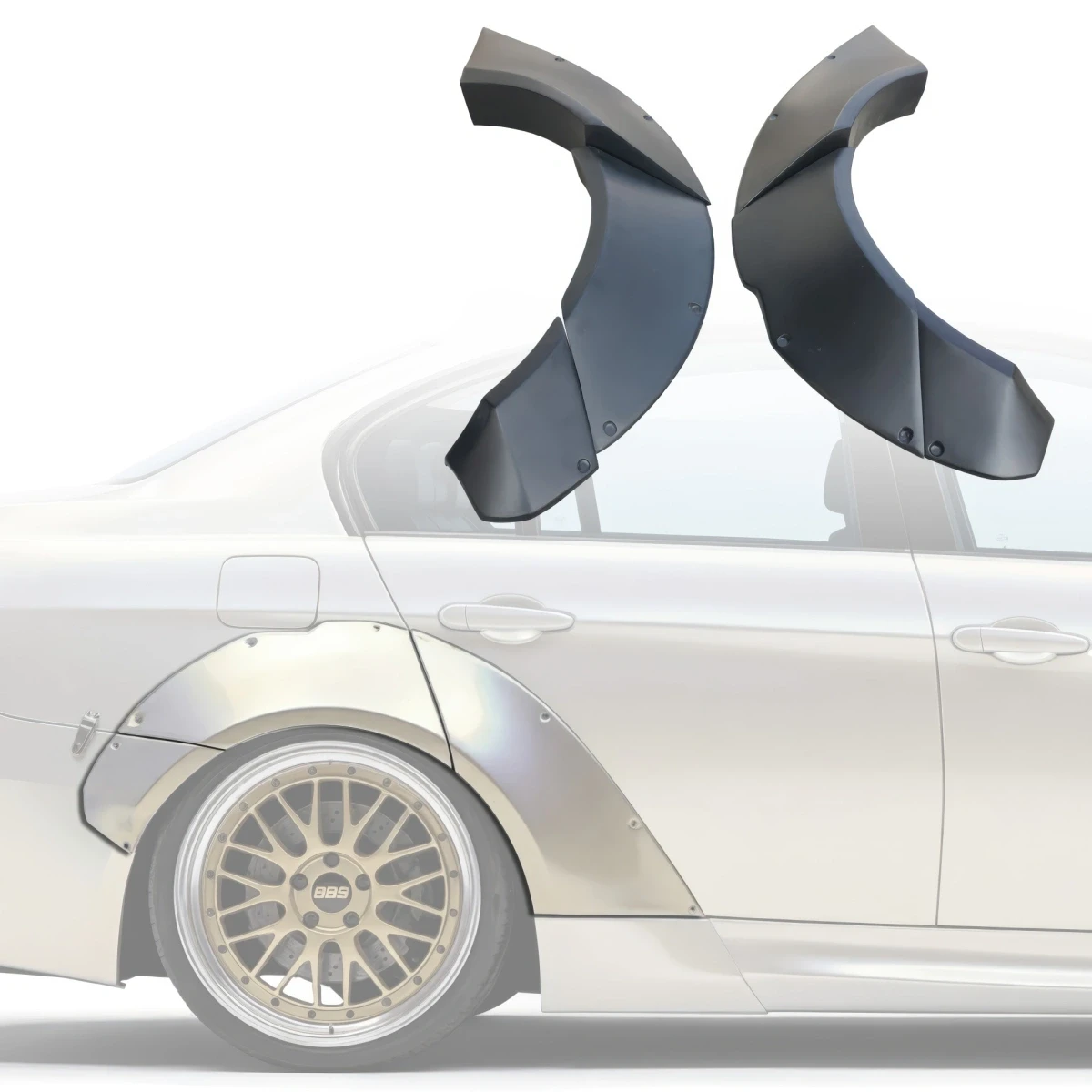 FRP TKYO Wide Body Fenders (rear) > BMW 328i 335i (E90) 2009-2011 > 4dr - 109098