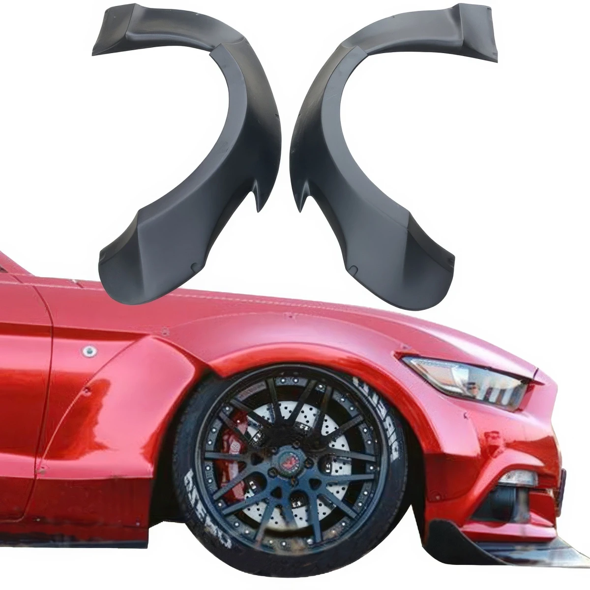 FRP RBOT Wide Body Fender Flares (front) > Ford Mustang 2015-2017 - 109136