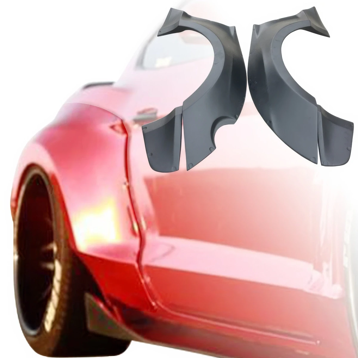 FRP RBOT Wide Body Fender Flares (rear) > Ford Mustang 2015-2020 - 109138