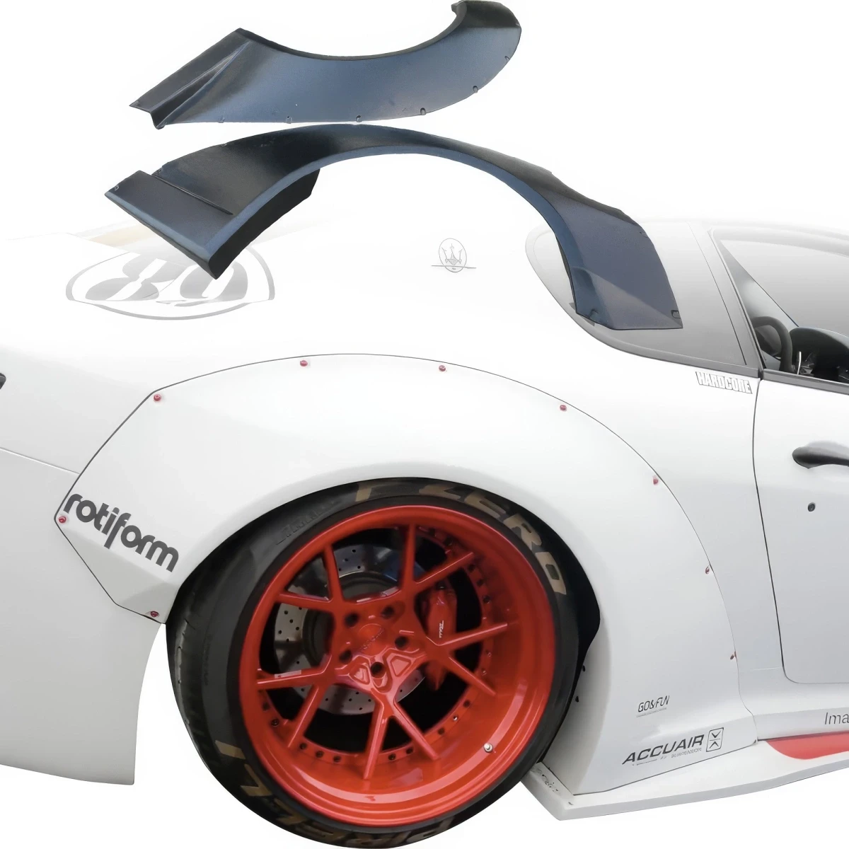 FRP LBPE Wide Body Fender Flares (rear) 60mm > Maserati GranTurismo 2008-2017 - 109147